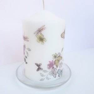Διακοσμητικό Κερί με Πεταλούδες - γυαλί, κορίτσι, decor, cute, πεταλούδα, κερί, διακοσμητικά, επιτραπέζιο διακοσμητικό - 3