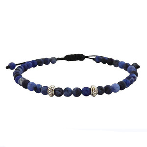 Ανδρικό βραχιόλι Sodalite blue mat - ημιπολύτιμες πέτρες, ανδρικά, δώρα για άντρες