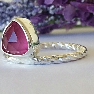 Mini Precious Stone Ring-Ασημένιο Δαχτυλίδι με Πέτρα - ασήμι, ημιπολύτιμες πέτρες, χειροποίητα, σταθερά - 4