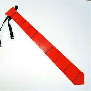 Ξύλινη κόκκινη αντρική γραβάτα Empnoia - ανδρικά, δώρα για άντρες - 3