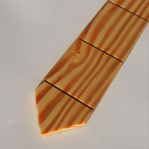 Ξύλινη αντρική γραβάτα Empnoia από pitch pine - μοναδικό, ανδρικά, δώρο - 2