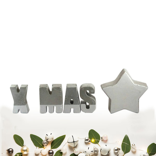 Χριστουγεννιάτικο διακοσμητικό //Xmas star letters set - διακοσμητικό, χριστουγεννιάτικο, διακοσμητικά - 4