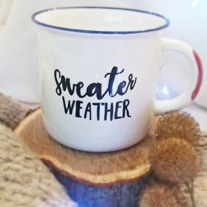 Koύπα handpainted "Sweater Weather" - κούπες & φλυτζάνια, πορσελάνη, ζωγραφισμένα στο χέρι, personalised