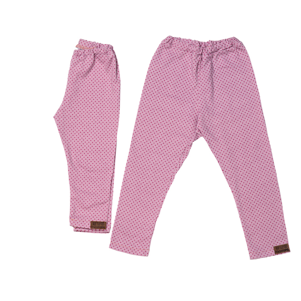 παιδικό κολάν ροζ πουά - κορίτσι, παιδικά ρούχα, παιδικά κολάν