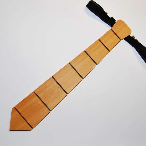 Ξύλινη παιδική γραβάτα Empnoia από οξιά. - ξύλο, χειροποίητα, αξεσουάρ - 2