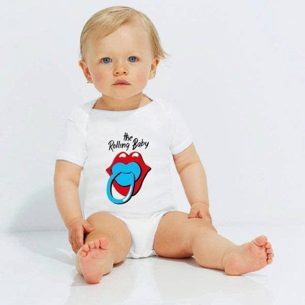 Παιδικό Κορμάκι - Rolling Stones Baby - κορίτσι, αγόρι, βρεφικά φορμάκια, 0-3 μηνών, δώρα για αγόρια, βρεφικά ρούχα