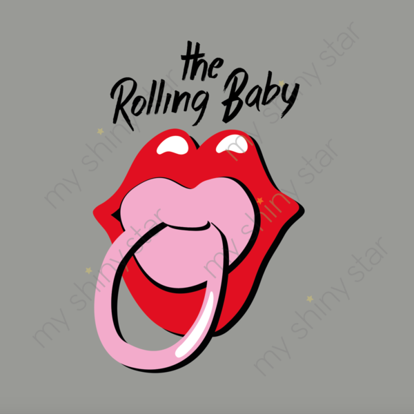 Παιδικό Κορμάκι - Rolling Stones Baby - κορίτσι, αγόρι, δώρο, δώρα για βάπτιση, βρεφικά φορμάκια, 0-3 μηνών, βρεφικά ρούχα - 2