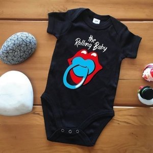Παιδικό Κορμάκι - Rolling Stones Baby - κορίτσι, αγόρι, δώρο, δώρα για βάπτιση, βρεφικά φορμάκια, 0-3 μηνών, 3-6 μηνών, 6-9 μηνών, 9-12 μηνών, βρεφικά ρούχα