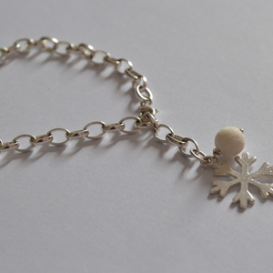 "Let it snow" - αλυσίδες, charms, ασήμι 925, χάντρες, γούρια