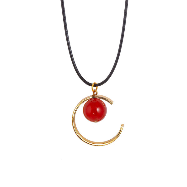 Κολιέ ΠΛΑΝΗΤΕΣ χρυσό με Carnelian