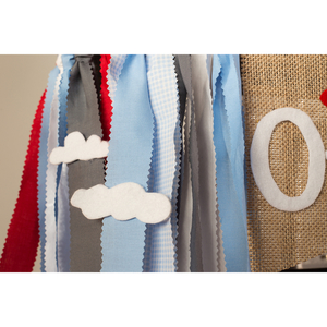 Σημαιάκι γενεθλίων με αεροπλανάκι ✿ Custom made διακοσμητική γιρλάντα - αγόρι, γιρλάντες, γενέθλια, banner, διακοσμητικά, αεροπλάνο - 3
