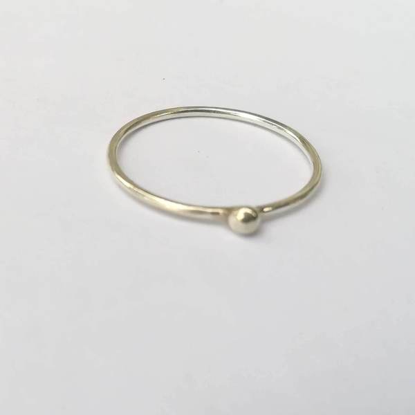 μινιμαλ δαχτυλίδι από ασήμι 925 με σταγόνα. - ασήμι, χειροποίητα, minimal, βεράκια, boho, σταθερά, φθηνά - 2