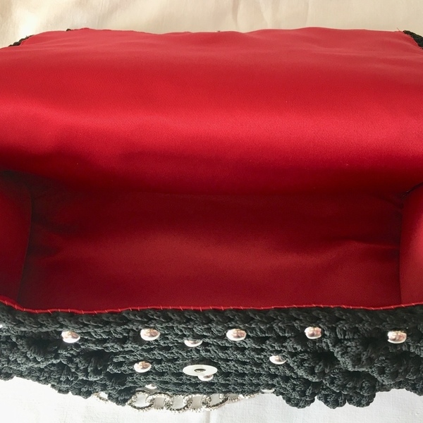 Bobble bag με τρουκς - ώμου, crochet, πλεκτές τσάντες, μικρές - 4