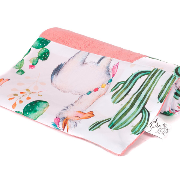 Lama Γκρι Παιδική Microfiber Πετσέτα Θαλάσσης με λάμα - πετσέτα, δώρα για παιδιά - 2