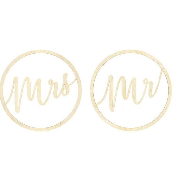 Ξύλινες Ταμπέλες Mr και Mrs - mr & mrs, είδη γάμου, διακοσμητικά