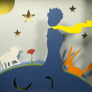 Φωτακι νυκτός Μικρός πρίγκηπας (μπλε εκδοχή) - αγόρι, δώρα για βάπτιση, δώρα γενεθλίων, δώρο γέννησης, παιδικά φωτιστικά - 5