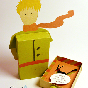 Emotibox 3D ευχητήρια καρτούλα Μικρός Πρίγκηπας - μικρός πρίγκιπας, δώρα γενεθλίων, γενική χρήση, δώρο γέννησης - 3