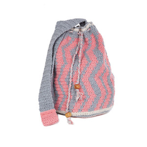 Πλεκτή τσάντα ώμου - crochet, boho, γεωμετρικά σχέδια, βελονάκι, νήμα, minimal, πλεκτές τσάντες, χιαστί, ώμου, πουγκί, φθηνές