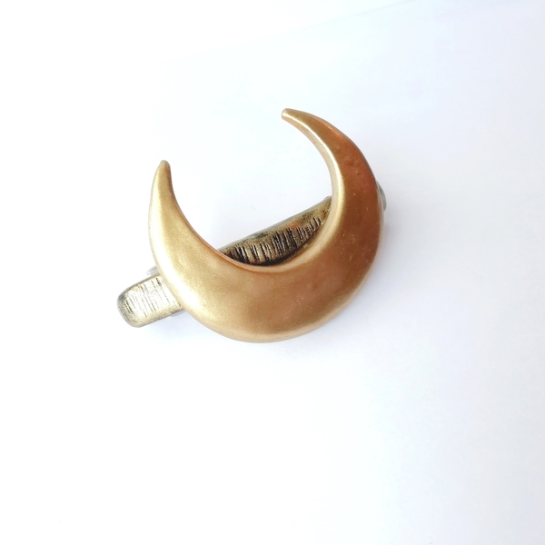 Κοκαλάκι Φεγγάρι από πολυμερικό πηλό (Fimo) | La Luna Collection - κοκκαλάκι, statement, φεγγάρι, πηλός, δώρα για γυναίκες, hair clips - 3