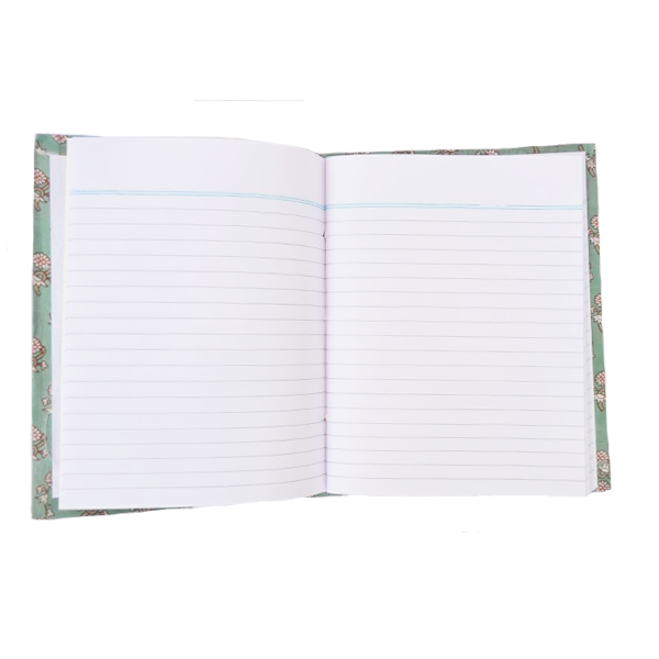 Σημειωματάριο πράσινο με μαργαρίτες - χειροποίητα, τετράδια & σημειωματάρια - 3