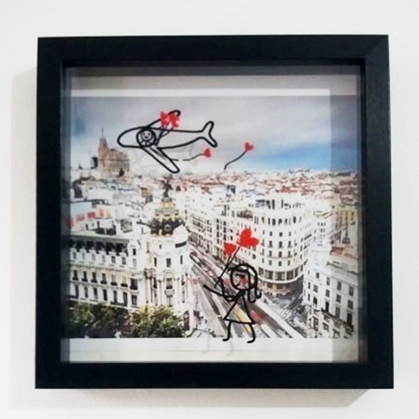 Customized 3d frame "Fly my love" - ζωγραφισμένα στο χέρι, πίνακες & κάδρα, customized, 3d, ιδεά για δώρο