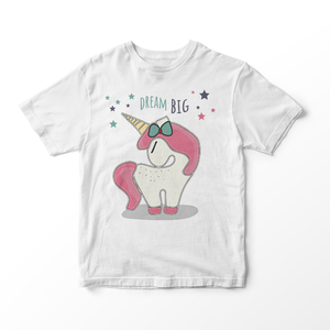 Παιδικό κοντομάνικο μπλουζάκι - Dream Big - ΜΟΝΟΚΕΡΟΣ - βαμβάκι, κορίτσι, παιδικά ρούχα, 1-2 ετών