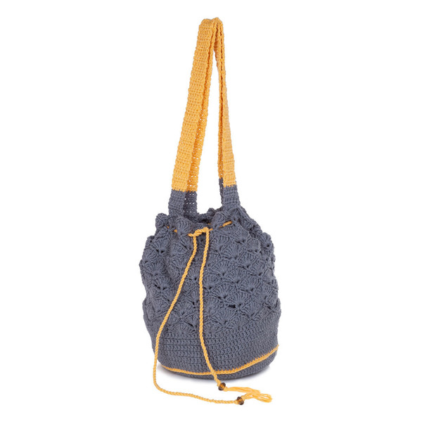 Τσάντα καλοκαιρινή πουγκί - ώμου, πουγκί, crochet, πλεκτές τσάντες, φθηνές