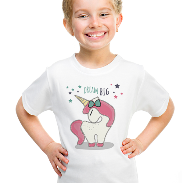 Παιδικό κοντομάνικο μπλουζάκι - Dream Big - ΜΟΝΟΚΕΡΟΣ - βαμβάκι, κορίτσι, παιδικά ρούχα, 1-2 ετών - 2