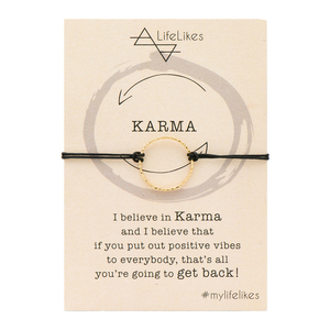 Βραχιολι Karma Σφυρήλατο - αυξομειούμενα, επιχρυσωμένα, ορείχαλκος, φθηνά