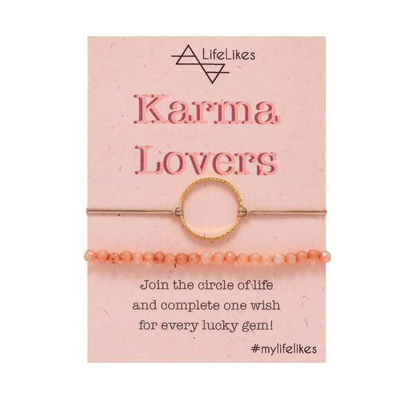 Βραχιόλι Karma Lovers - επιχρυσωμένα, ορείχαλκος, αυξομειούμενα - 2
