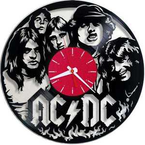 AC/DC Rock Band Vinyl Records Wall Clock - τοίχου