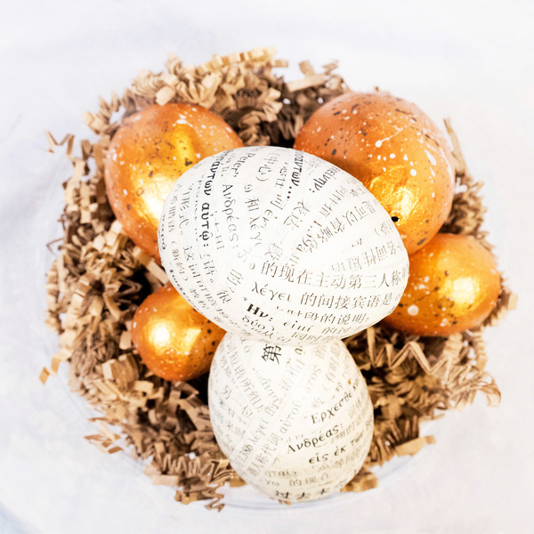 "Kατά Λουκάν Ευαγγέλιο" σε γυάλινη σύνθεση - διακοσμητικά, πασχαλινά αυγά διακοσμητικά, για ενήλικες, πασχαλινή διακόσμηση, πασχαλινά δώρα - 2