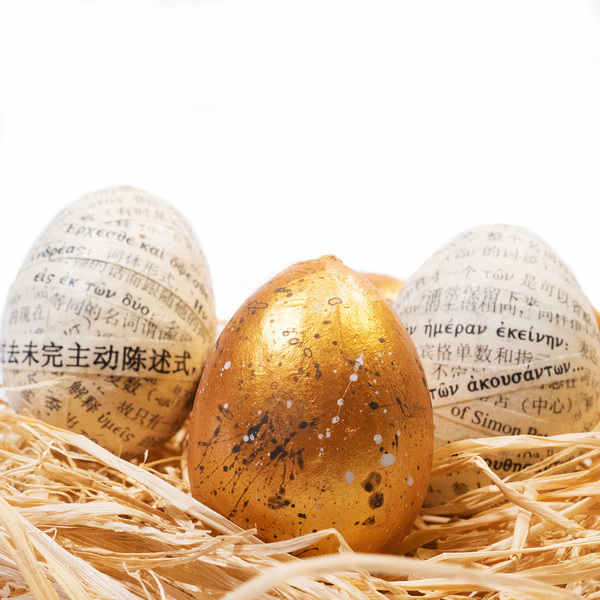 Πασχαλινά Αυγά διακοσμημένα με το "Κατά Λουκάν Ευαγγέλιο"|Σετ των 5 - διακοσμητικά, πασχαλινά αυγά διακοσμητικά, για ενήλικες, πασχαλινά δώρα - 2