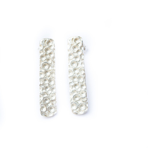Ασημένια σκουλαρίκια Μπάρες - ασήμι, χειροποίητα, minimal, κρεμαστά
