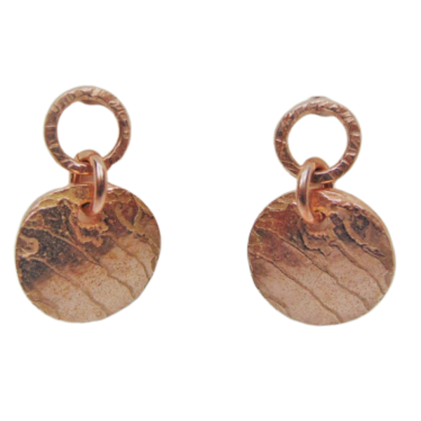 Σκουλαρίκια με κρικάκια και δίσκους coin earrings - ασήμι, επιχρυσωμένα, κύκλος, καρφωτά