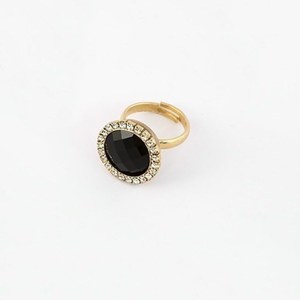Δαχτυλίδι με μαυρο gemstone - αυξομειούμενα, φθηνά