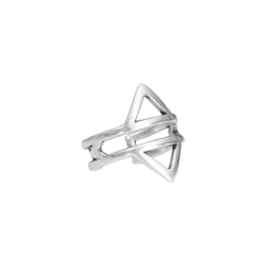 Αυξομειούμενο Δαχτυλίδι Γεωμετρικά τρίγωνα - chevalier, επάργυρα, boho, αυξομειούμενα, φθηνά