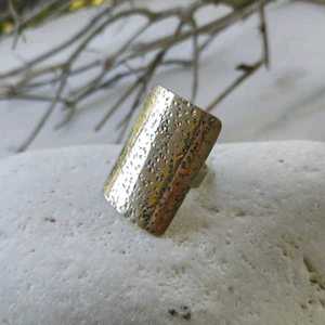 Classic/Σφυρίλατο δαχτυλίδι από αρζαντό - boho, boho, μεγάλα, αυξομειούμενα, φθηνά