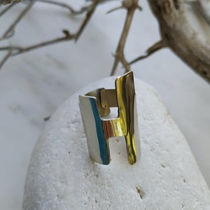 Mirror/Χειροποίητο δαχτυλίδι από αρζαντό - φθηνά - 4
