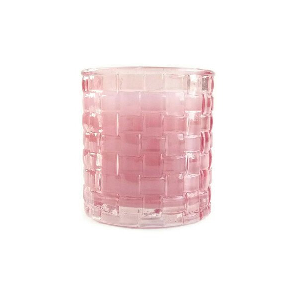 Αρωματικό Κερί σε Γυάλινο Vintage Ποτήρι Γυαλί 7,4 εκ και 7εκ Υ Βανίλια Ροζ - φιόγκος, γυαλί, διακόσμηση, decor, cute, κερί, αρωματικά κεριά, πρωτότυπα δώρα, μινιατούρες φιγούρες