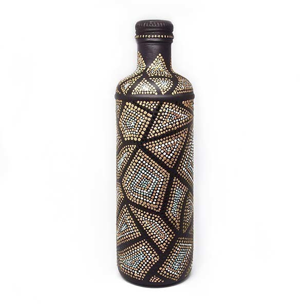 Μπουκάλι μικρό, φίδι, ζωγραφισμένο στο χέρι 6x20 εκ. - γυαλί, ζωγραφισμένα στο χέρι, βάζα & μπολ, δώρο, διακόσμηση, διακοσμητικά μπουκάλια