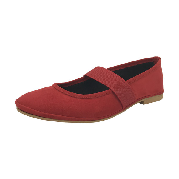 MARGO SHOES Μπαλαρίνα Soft Δέρμα Καστόρι Κόκκινο - μπαλαρίνες - 2