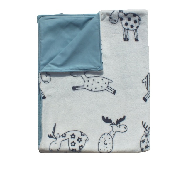 Βρεφική κουβέρτα αγκαλιάς "Ταρανδάκι" / No 2 - αγόρι, χειροποίητα, δώρα για βάπτιση, δώρο γέννησης, κουβέρτες