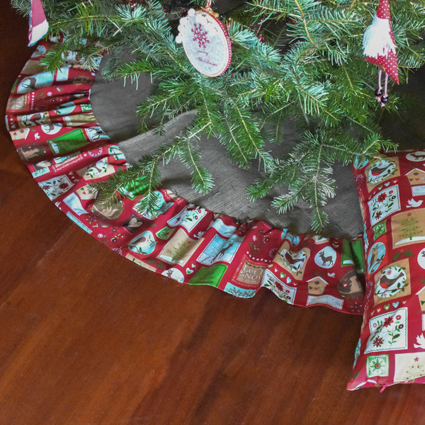 Χριστουγεννιάτικη ποδιά δέντρου - χριστουγεννιάτικο δέντρο - 2