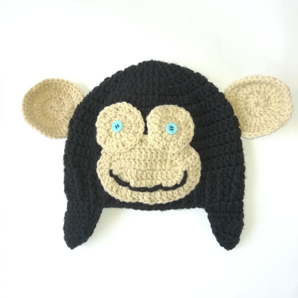 Πλεκτό Παιδικο Σκουφάκι Μαϊμού - σκουφάκια - 4