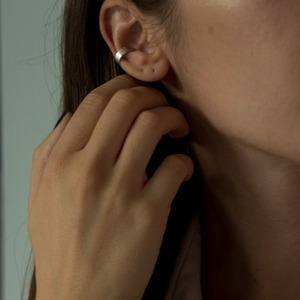 _the silver ear cuff - μίνιμαλ ear cuff ασήμι 925 - ασήμι, minimal, μικρά, ear cuffs - 2