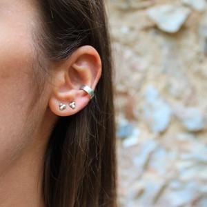 _the silver ear cuff - μίνιμαλ ear cuff ασήμι 925 - ασήμι, minimal, μικρά, ear cuffs - 3