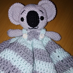 Safety blanket koala - κορίτσι, αγόρι, δώρο, λούτρινα, amigurumi, κουβέρτες - 4