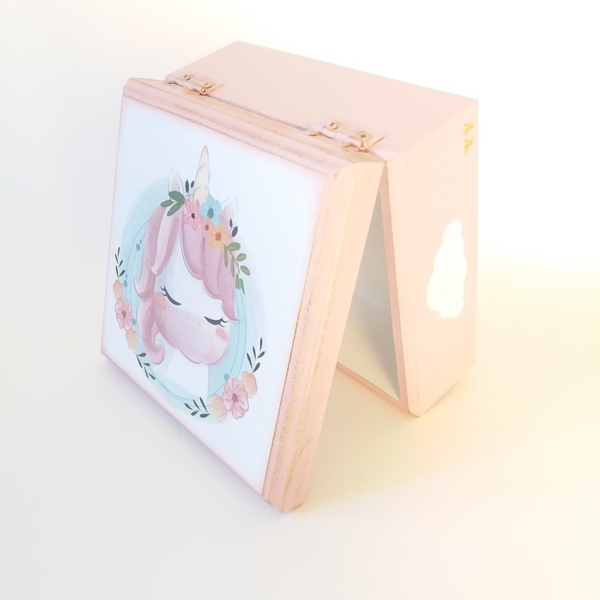 Κουτάκι mtf μονόκερος 14×14×7,5εκ. - κορίτσι, δώρο, κουτί, μονόκερος, δώρα γενεθλίων - 2