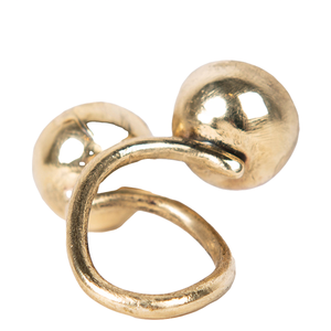 Δαχτυλίδι γυναικείο circle - charms, μπρούντζος, μεγάλα, αυξομειούμενα - 2